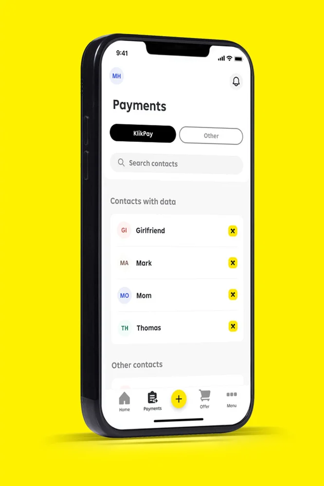 KlikPay in mojaRBA app