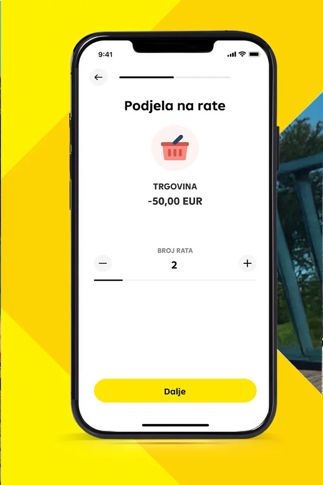 Vizual se nalazi podjela na rate