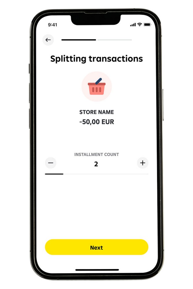 Split transactions