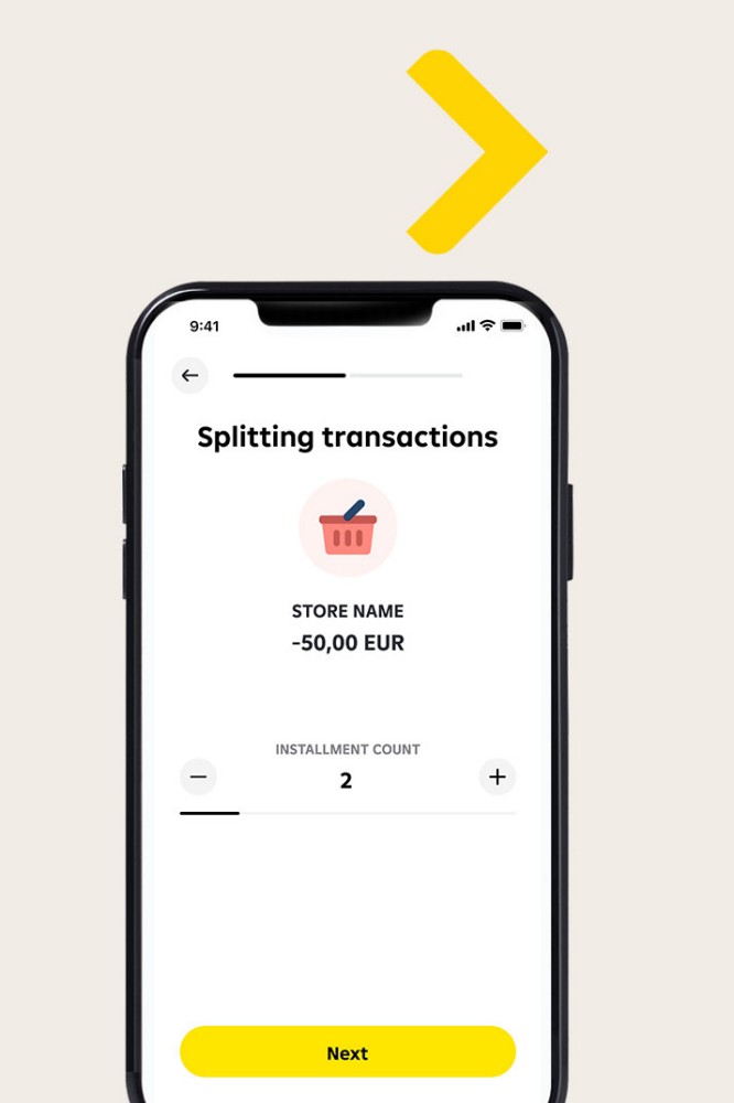 Split transactions