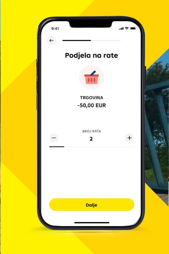 Vizual se nalazi podjela na rate