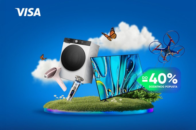 Razni kućanski aparati i elektronika s oznakom Visa i do 60% popusta